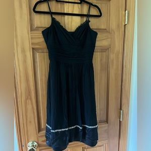 Laundry by Shelli Segal Black Dress with Cute White Detailing
